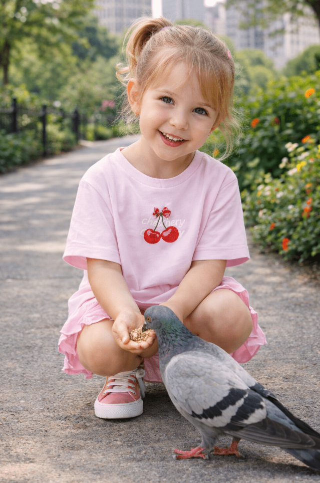 Name it Farinaz Kids SS NReg Short Top| Pink