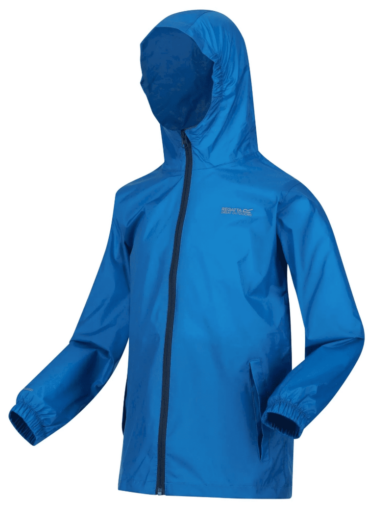 Regatta Kids' Pack It Waterproof Jacket| Indigo RKW213