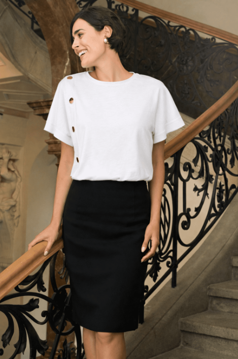 SUNDAY Knit Top | White 6838 6030