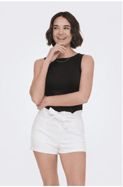 ONLY Malia S/S Top | Black