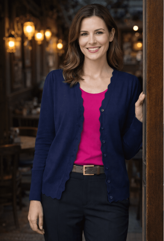 SUNDAY Cardigan | Navy 6491 6281
