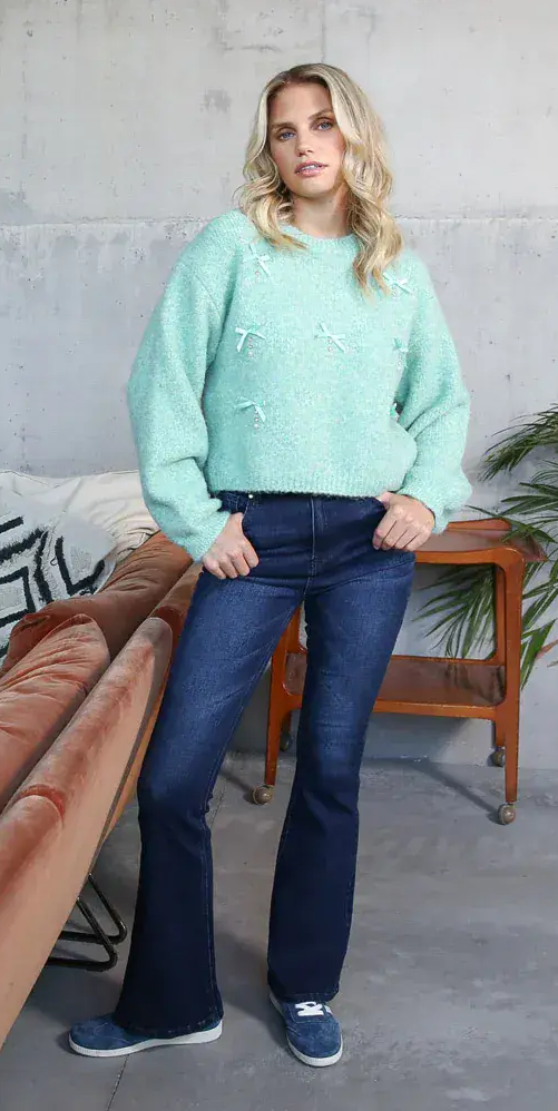 Rant & Rave Kym Flare Jeans | Dark Indigo RR42-O15