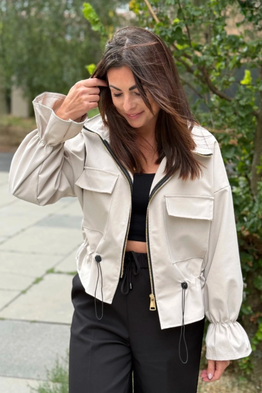 Sweetissima Willow Zip Up Jacket | Cream 82694-TJM