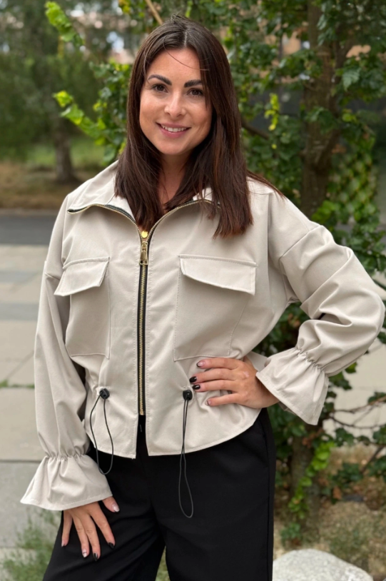 Sweetissima Willow Zip Up Jacket | Cream 82694-TJM