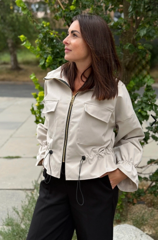 Sweetissima Willow Zip Up Jacket | Cream 82694-TJM