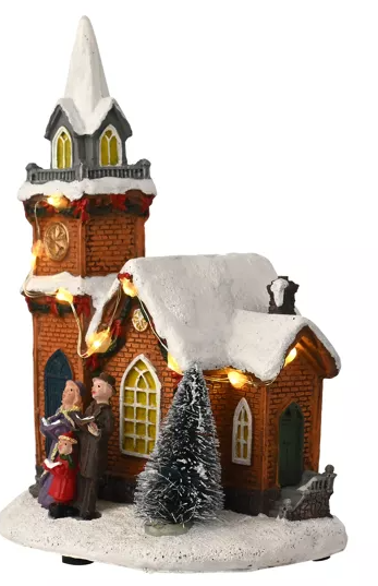 Widdop & Co Regal Tidings Light Up Church with Choir | Multi XM14182