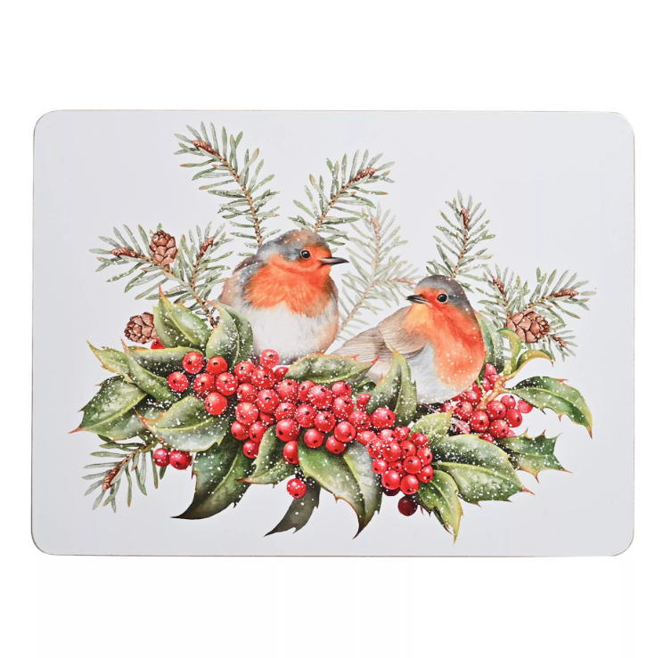 Widdop & Co Set of 4 Robin Placemats | Multi XM15875