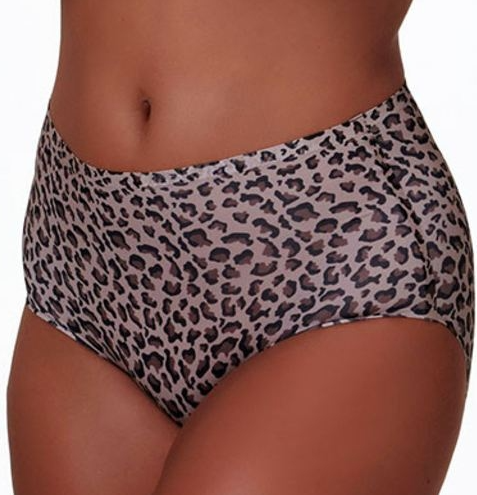 After Eden Unlimited High Waist Brief 2pk | Animal Print / Chocolate 10.30.6200