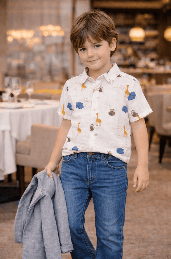 Mayoral Boys S/S Shirt | White 1114/SS26