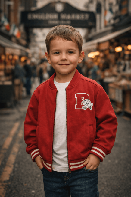 Mayoral Boys Fleece Pullover | Tomato 1406/SS26