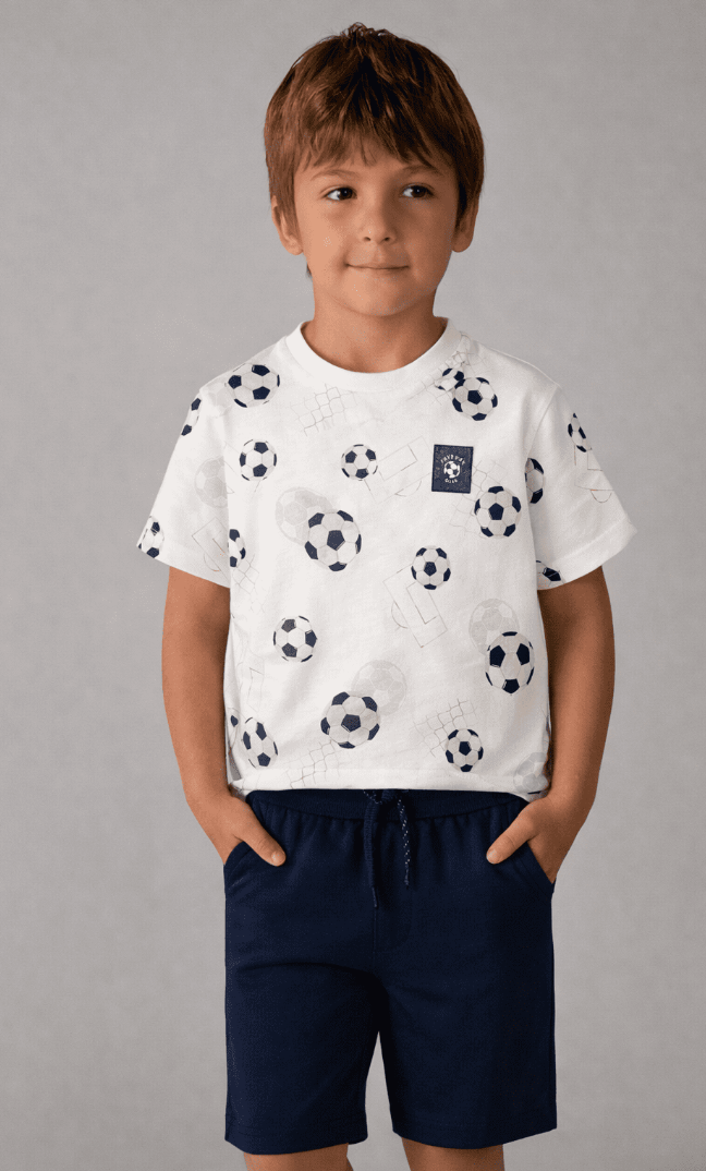 Mayoral Boys Print Knit Set | Navy 3607/SS26