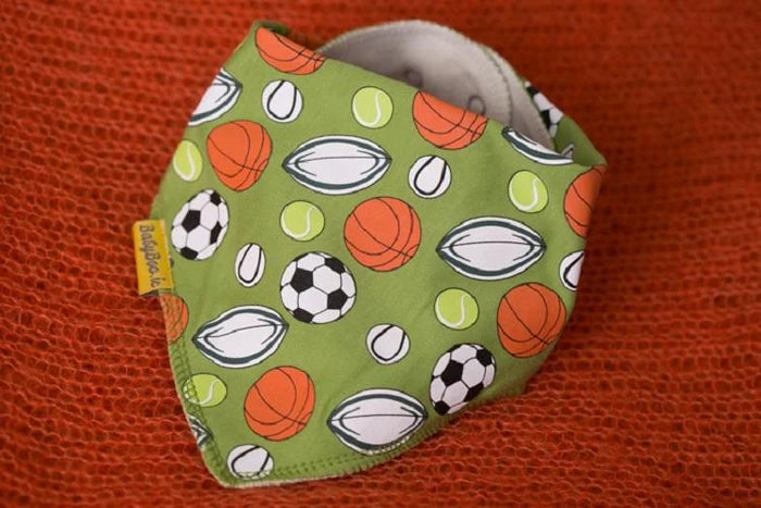 Babyboo Bandana Super Sports Fan Bandana Bib | Multi