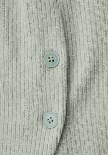 Street One Rib Button Top | Green 326057