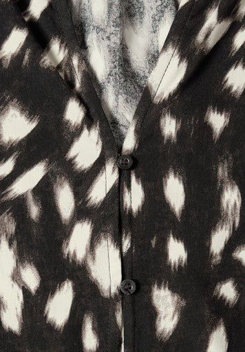 Street One Splitneck Blouse | Black 347006