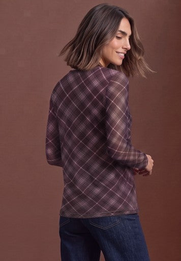 Street One Mesh Shirt | Berry 326182