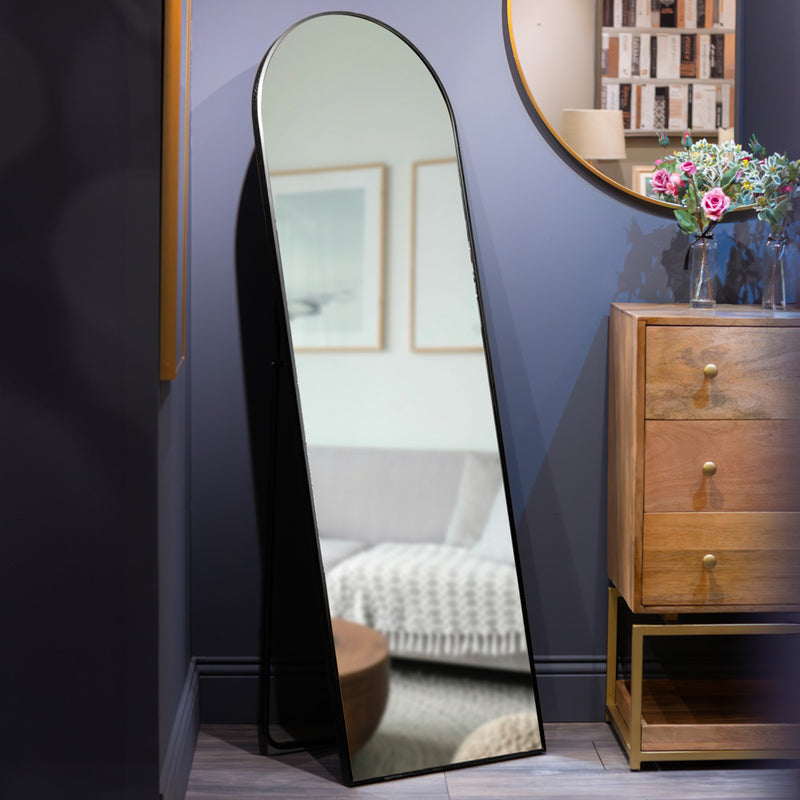 TARA Modena Floor Standing Mirror | Black TL6045