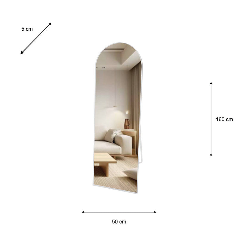 TARA Modena Floor Standing Mirror | White TL6717
