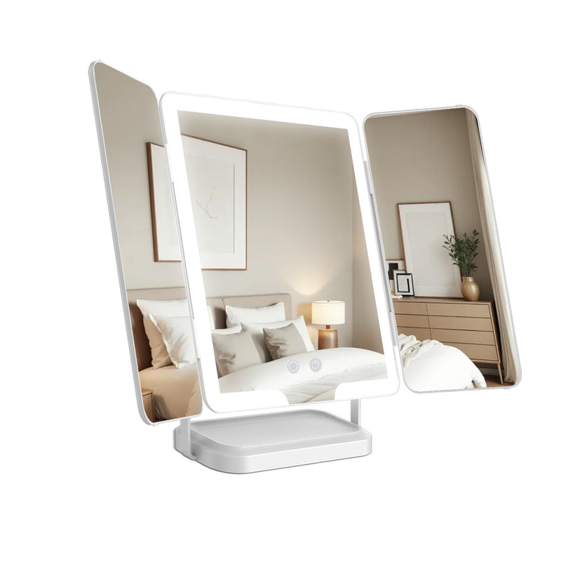 TARA Hollywood Recharge Portable Mirror | White TL7196
