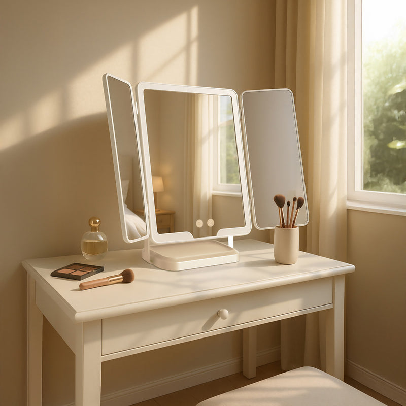 TARA Hollywood Recharge Portable Mirror | White TL7196
