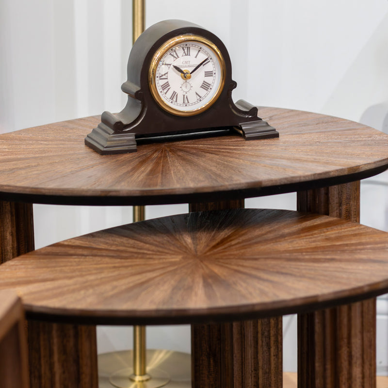 TARA Ray Set of 2 Side Tables |  Dark Teak TL7279