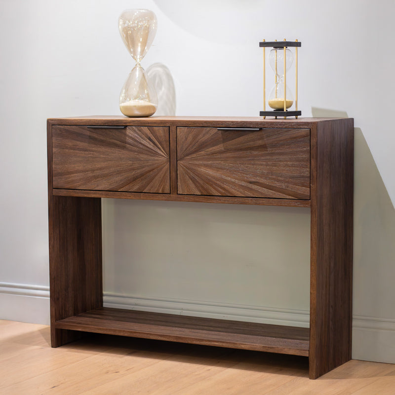 TARA Ray 2-Drawer Console Table |  Dark Teak TL7283