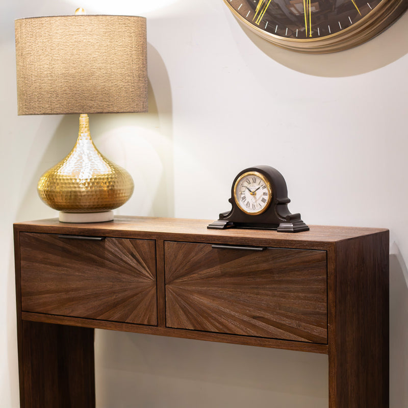 TARA Ray 2-Drawer Console Table |  Dark Teak TL7283