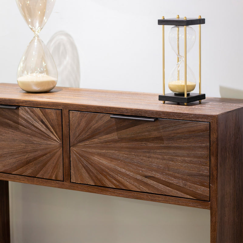 TARA Ray 2-Drawer Console Table |  Dark Teak TL7283