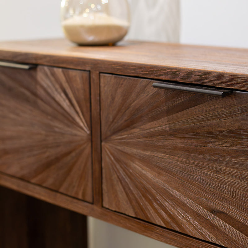 TARA Ray 2-Drawer Console Table |  Dark Teak TL7283
