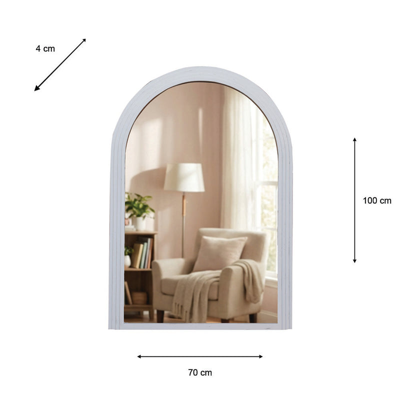 TARA Stepped Arched Wall Mirror | Oyster TL7371