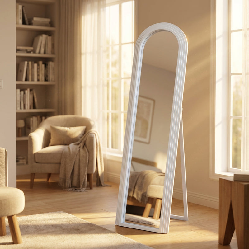 TARA Stepped Arched Floorstanding Mirror | Oyster TL7372