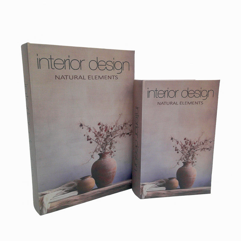 Tara Interior Design Book Boxes x2 Set | Multi TL7396