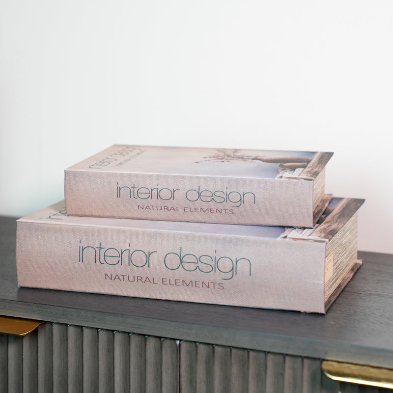 Tara Interior Design Book Boxes x2 Set | Multi TL7396