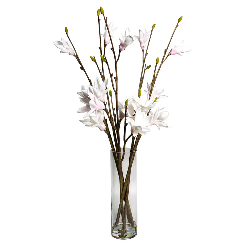 Real touch magnolia vase with faux water 97cm | TL7443