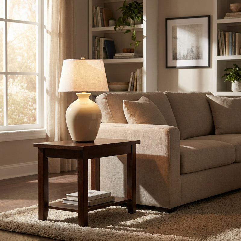 Aster Ceramic Rechargeable Lamp | Ivory TL7515