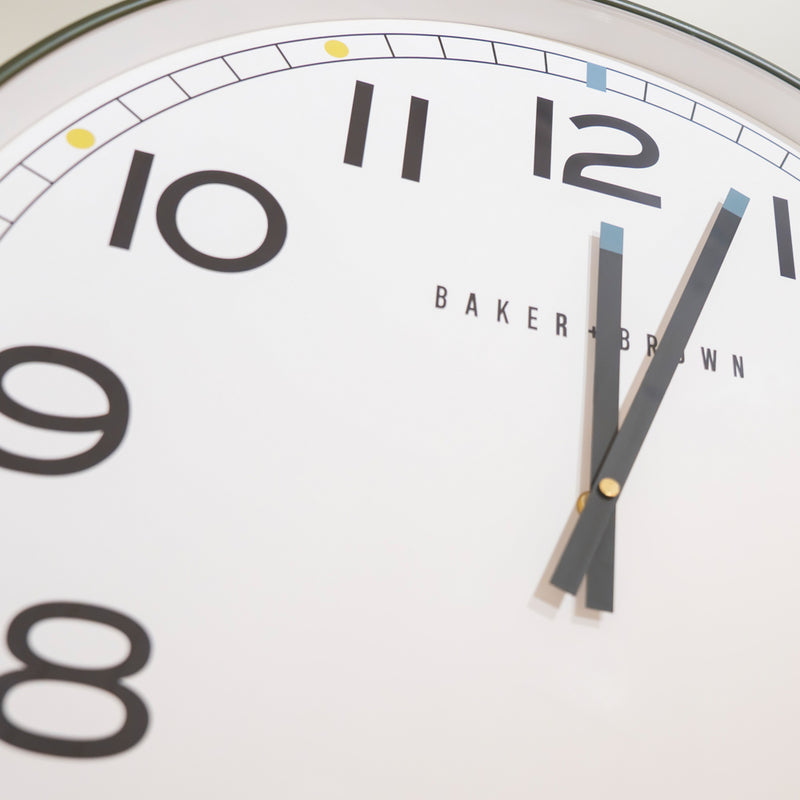 Baker and Brown Clock 50cm | Green TL7545