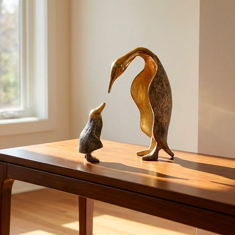 TARA Penguin Sculpture 2 Set | Multi TL7567