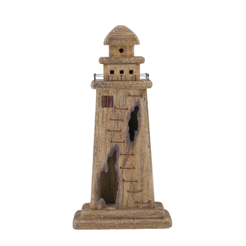 TARA Light House Sculpture 31cm | Brown TL7570