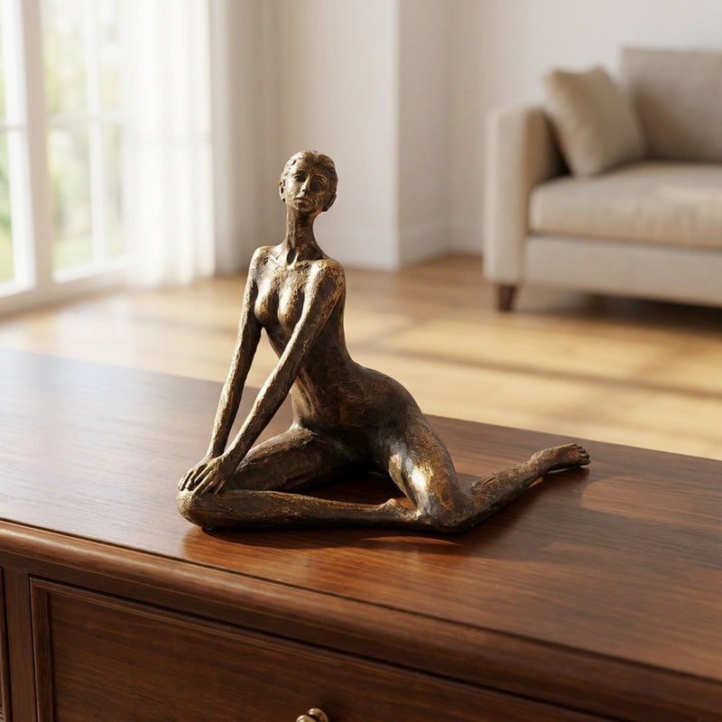 TARA Yoga Lady Figurine | Bronze TL7588