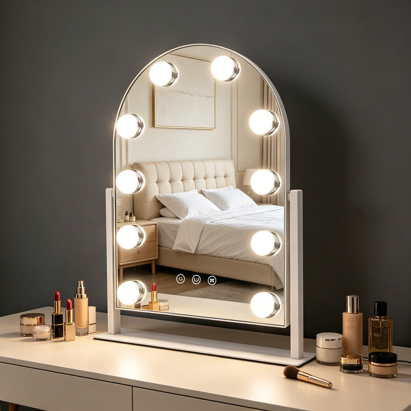 Tara Hollywood Arch Vanity Mirror 42cm | White TL7607