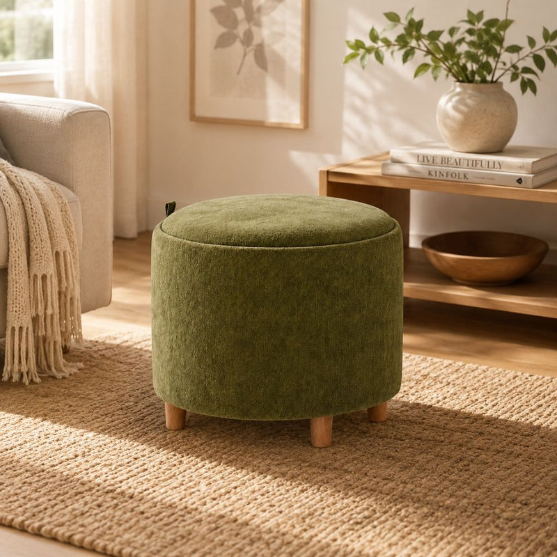 Ivy Set of 2 Tray Table Stools Large | Green TL7626A