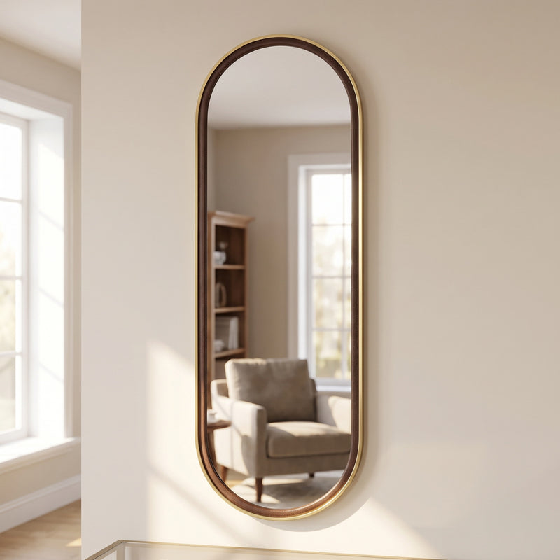 Tara Venice Pill Mirror 120cm | Gold Dark TL7658