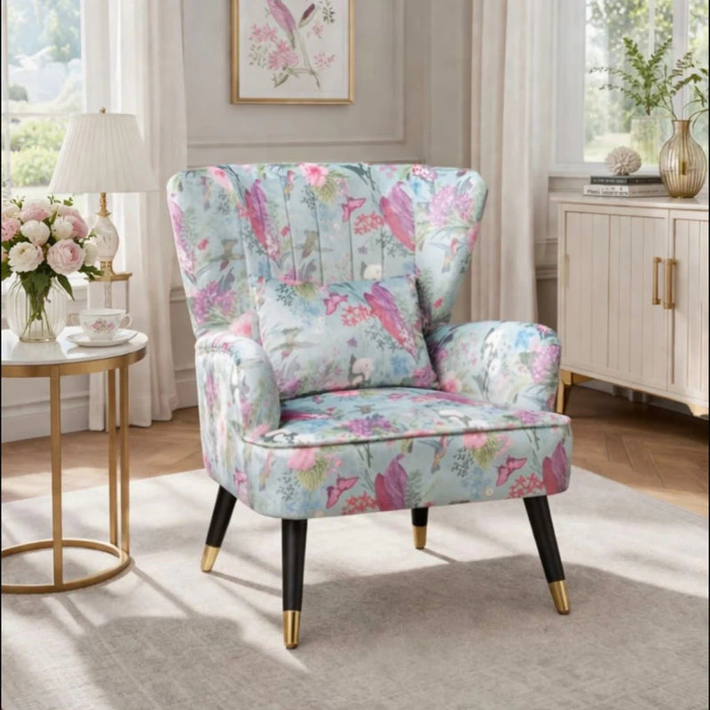 The Grange Collection Floral Pattern Armchair | ZW84