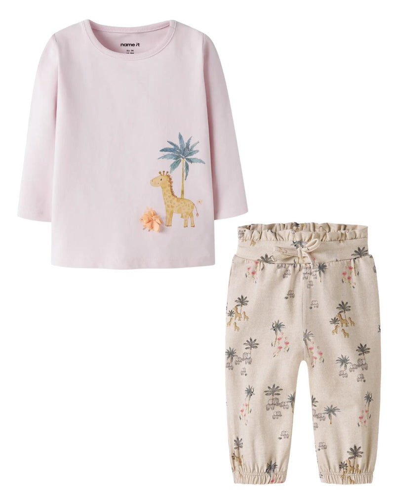 Name It Baby Fhia & Fhutis NB Set 2-Piece Set | Rose