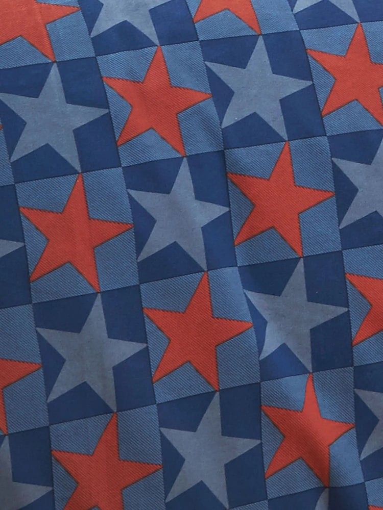 Catherine Lansfield Stars & Stripe Fitted Sheet   | Blue