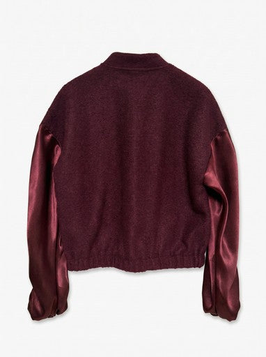 Alice Gathering Boucle/Satin Bomber | Fig 10349890