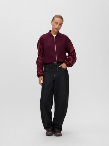 Alice Gathering Boucle/Satin Bomber | Fig 10349890