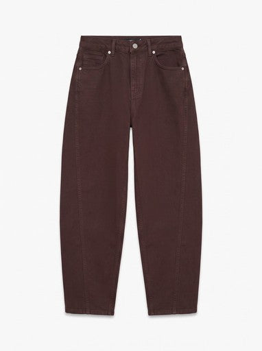 Vero Moda  Luna Mid Rise Barrel Jeans  | Chocolate