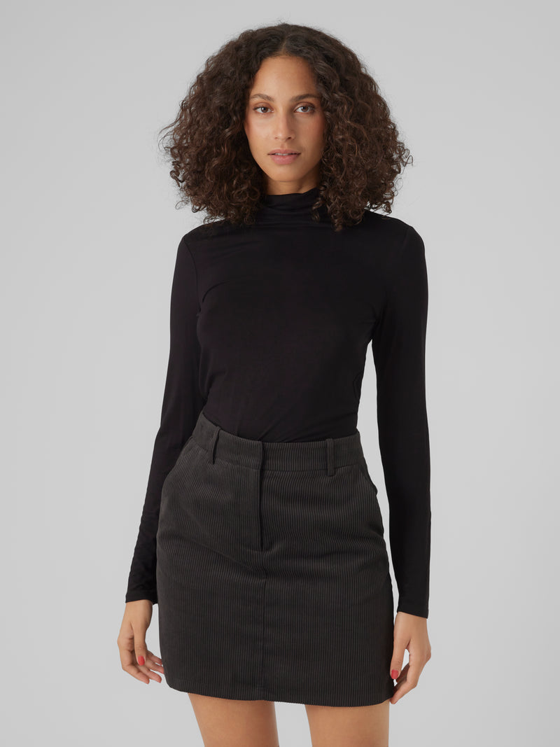 Vero Moda Rollneck Top | Black