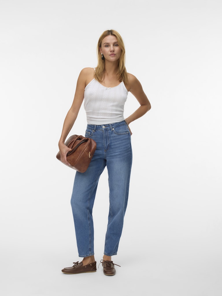Vero Moda Tessa HR Mom Jeans | Med Blue
