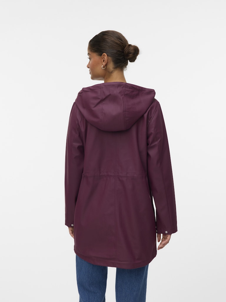 Vero Moda Malou Coated Jacket | Wine